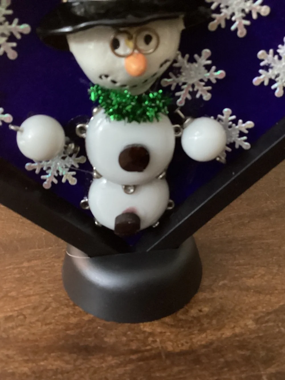 Christmas Jewelry art snowman up-cycled angels hearts stars silvertone frame